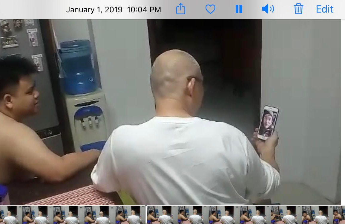 Cody's Facetime with Dad and Kuya Luke